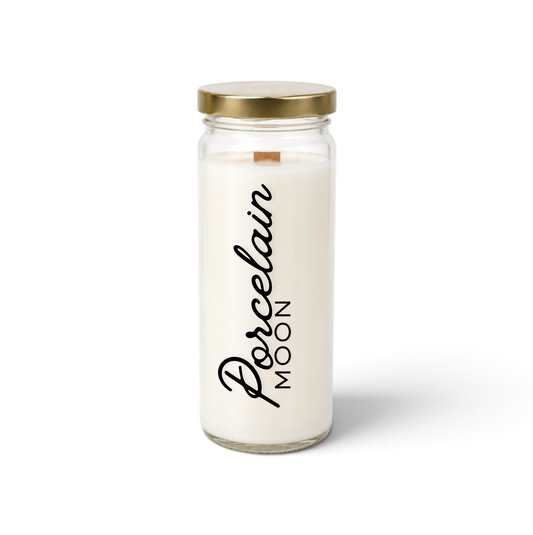 Porcelain Moon Candle