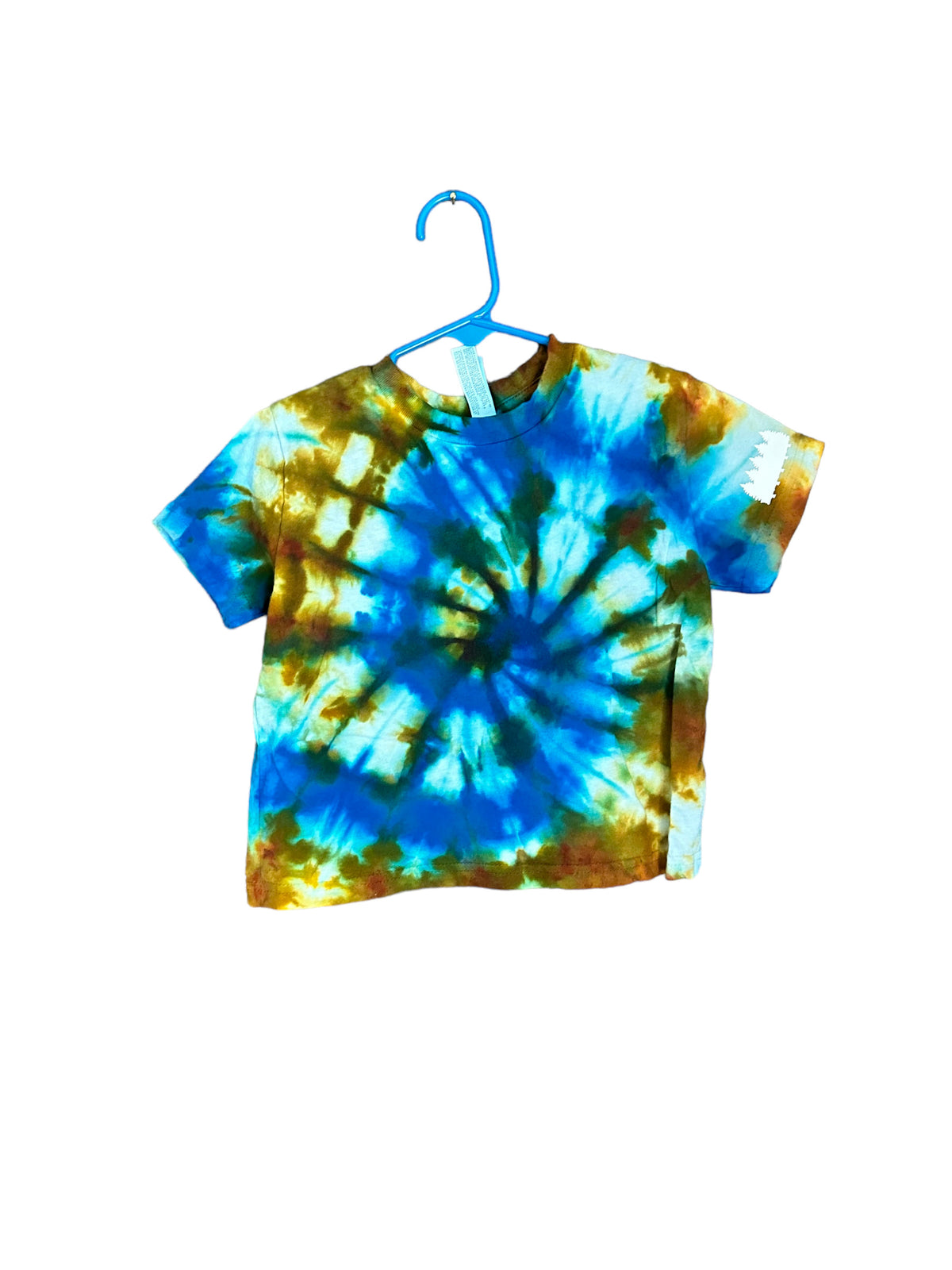 Peacock Spiral Toddler Tee (4T, One of One)