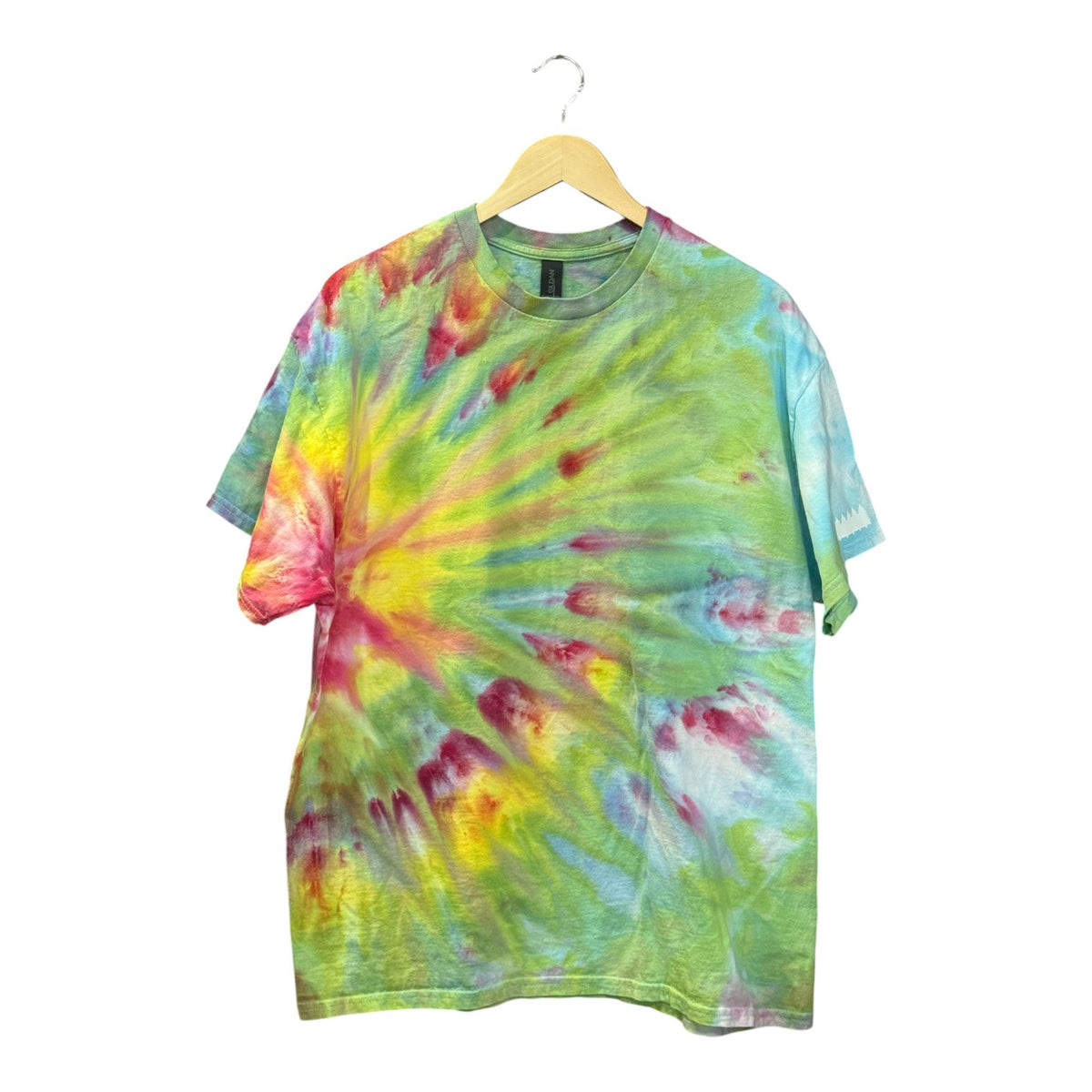 Kiwi Bloom Spiral Tee (XL, One of One)