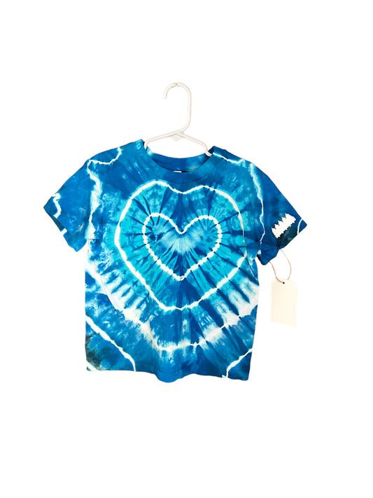 True Blue Heart Toddler Tee (5T, One of One)