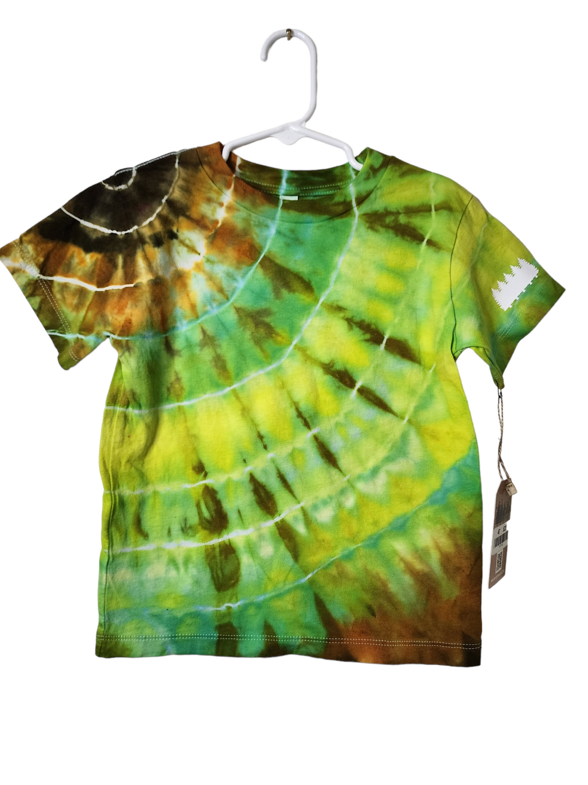 Fern Fan Spiral Toddler Tee (4T, One of One)