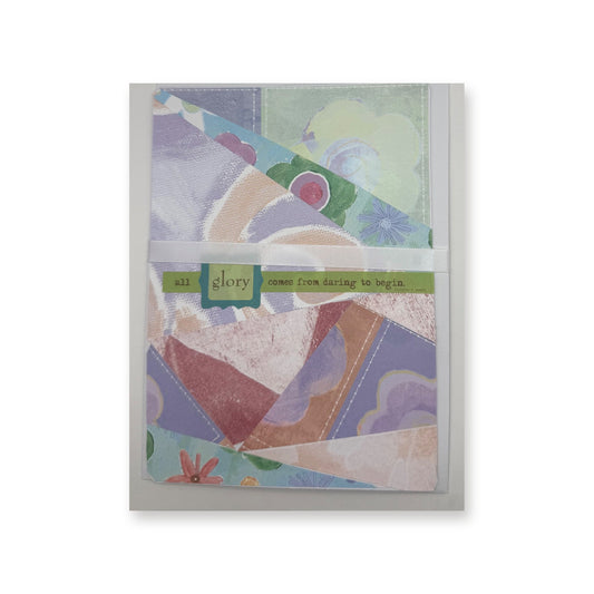 All Glory handmade greeting card with collage design by Katanily Essentials