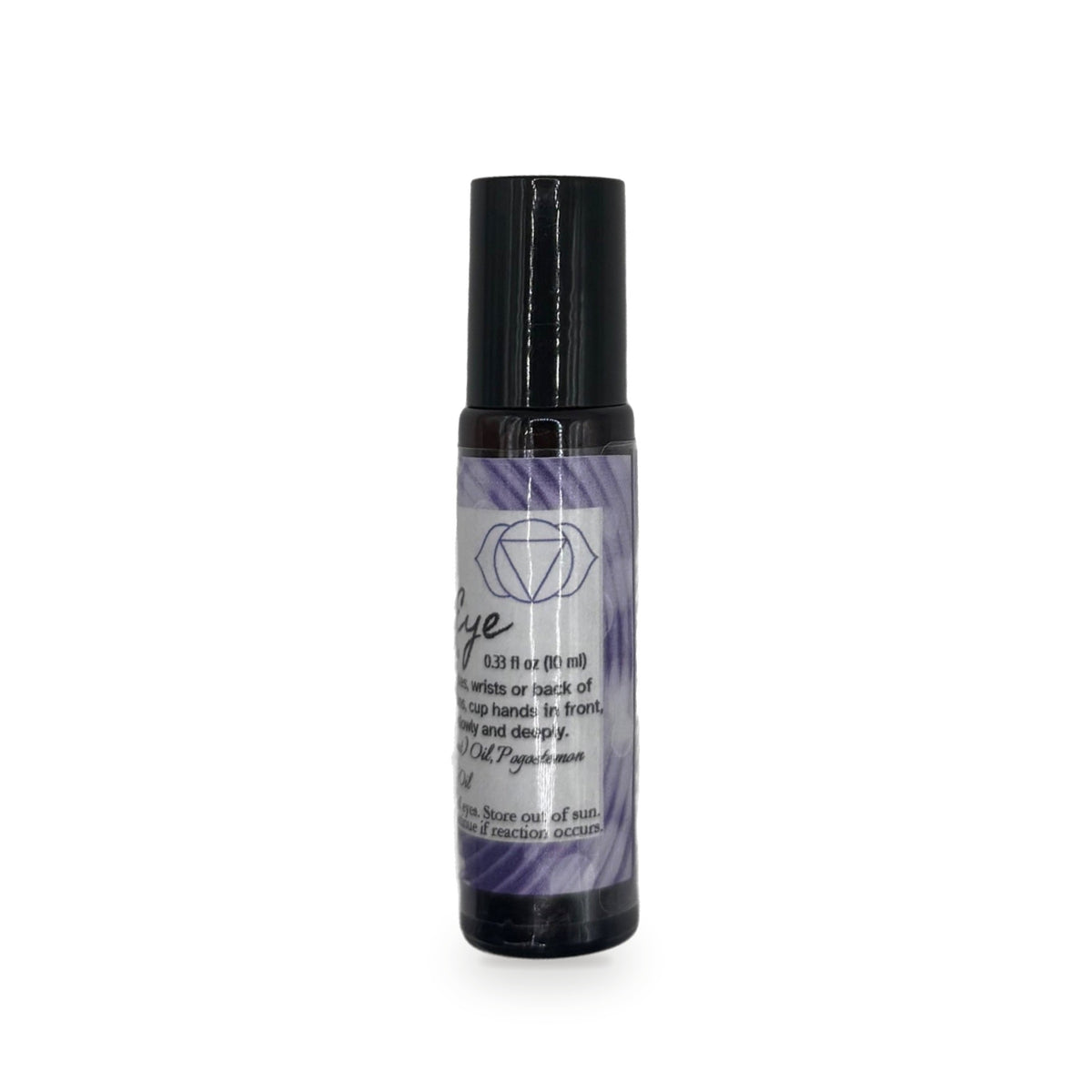 Third Eye Chakra roll on showing chakra symbol by Katanily Essentials