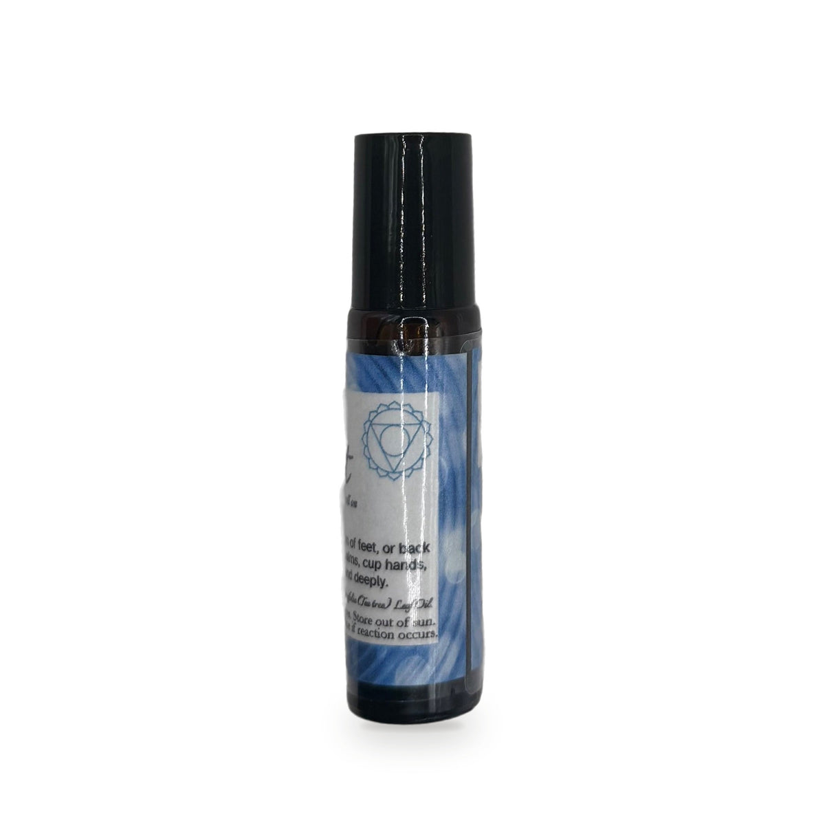 Throat Chakra roll on showing chakra symbol by Katanily Essentials